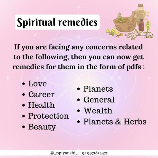 Remedies PDF - Ppiyanshi