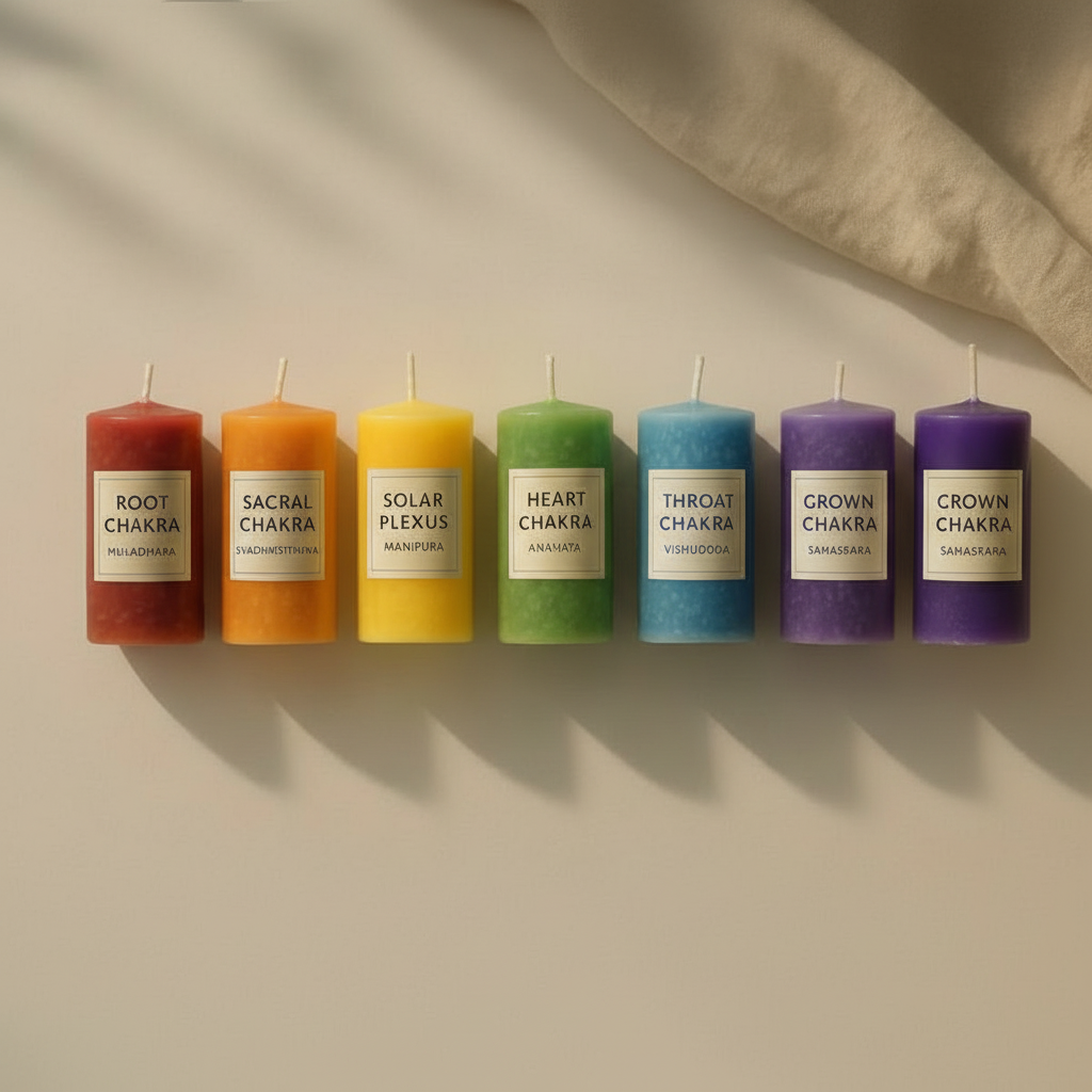 7 Chakra Candle Healing Spell